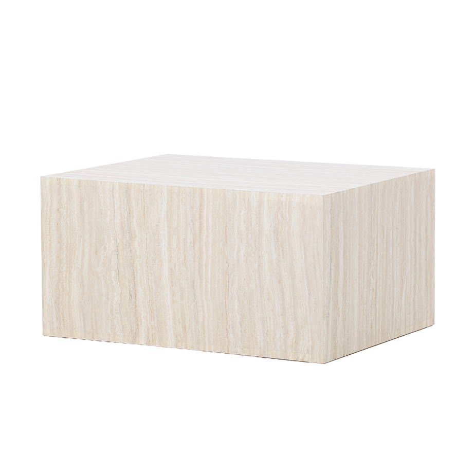 Zayn houten salontafel zand - 80 x 60 cm Zayn houten salontafel zand - 80 x 60 cm afbeelding 1