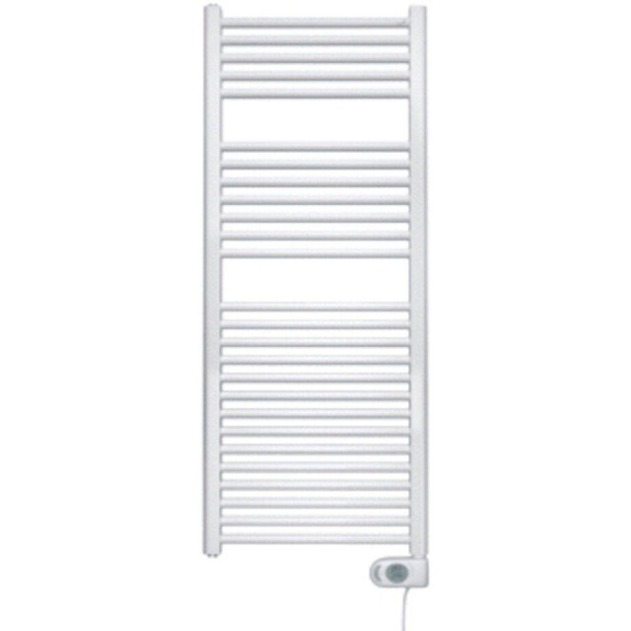 Zehnder Aura E elektrische handdoekradiator - 146.6x60cm - 1000watt - Wit glans pbez-150-60-mq Zehnder Aura E elektrische handdoekradiator - 146.6x60cm - 1000watt - Wit glans pbez-150-60-mq afbeelding 1