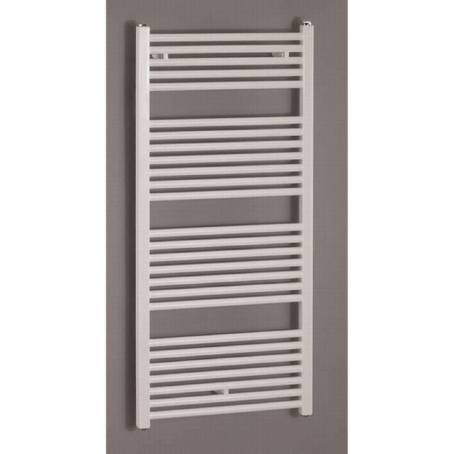 Zehnder Zeno handdoekradiator 118.4x50cm 562watt Staal Wit glans ZN120050 Zehnder Zeno handdoekradiator 118.4x50cm 562watt Staal Wit glans ZN120050 afbeelding 1