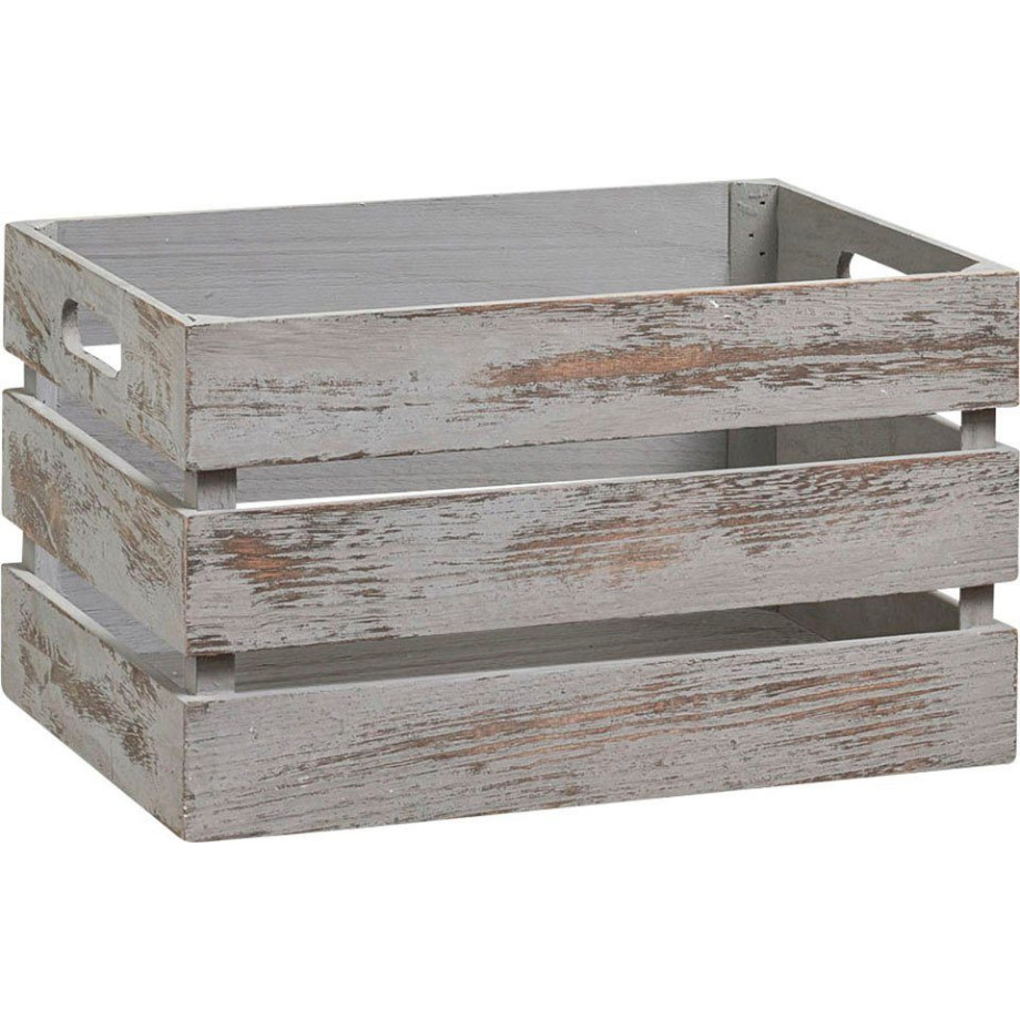 Zeller Present Houten kist Vintage Diepte: ca. 25 cm, Breedte: ca. 35 cm (1 stuk) afbeelding 1