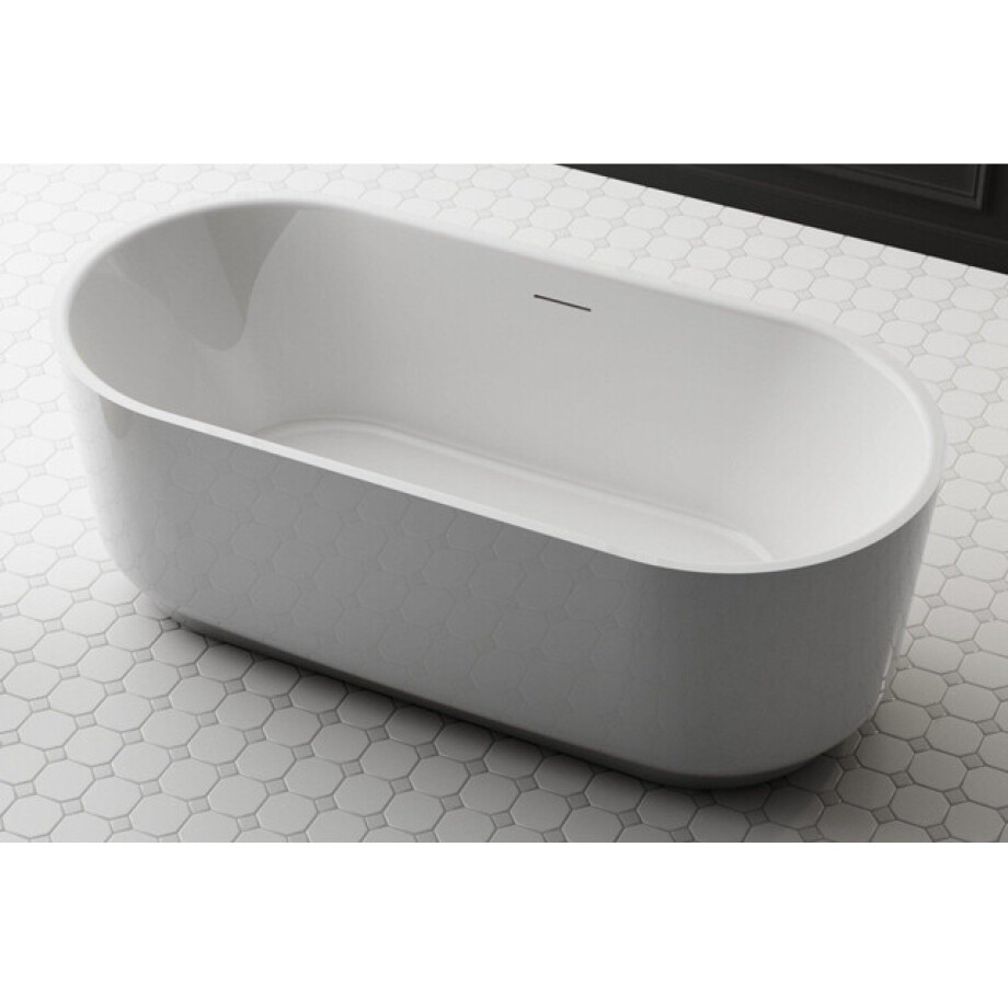 ZEZA Pure vrijstaand bad - 170x80x58cm - acryl - glans wit TW-7311-GW-170 afbeelding 1