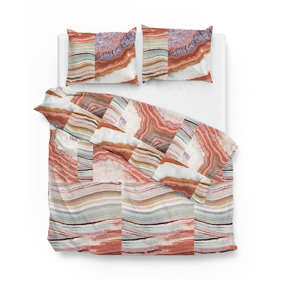 Dekbedovertrek Katoen Flanel - Sam - Tweepersoons (200x200 Cm) - Meerkleurig Flanel - Patroon - Zo!Home - Dekbed-Discounter.nl afbeelding 