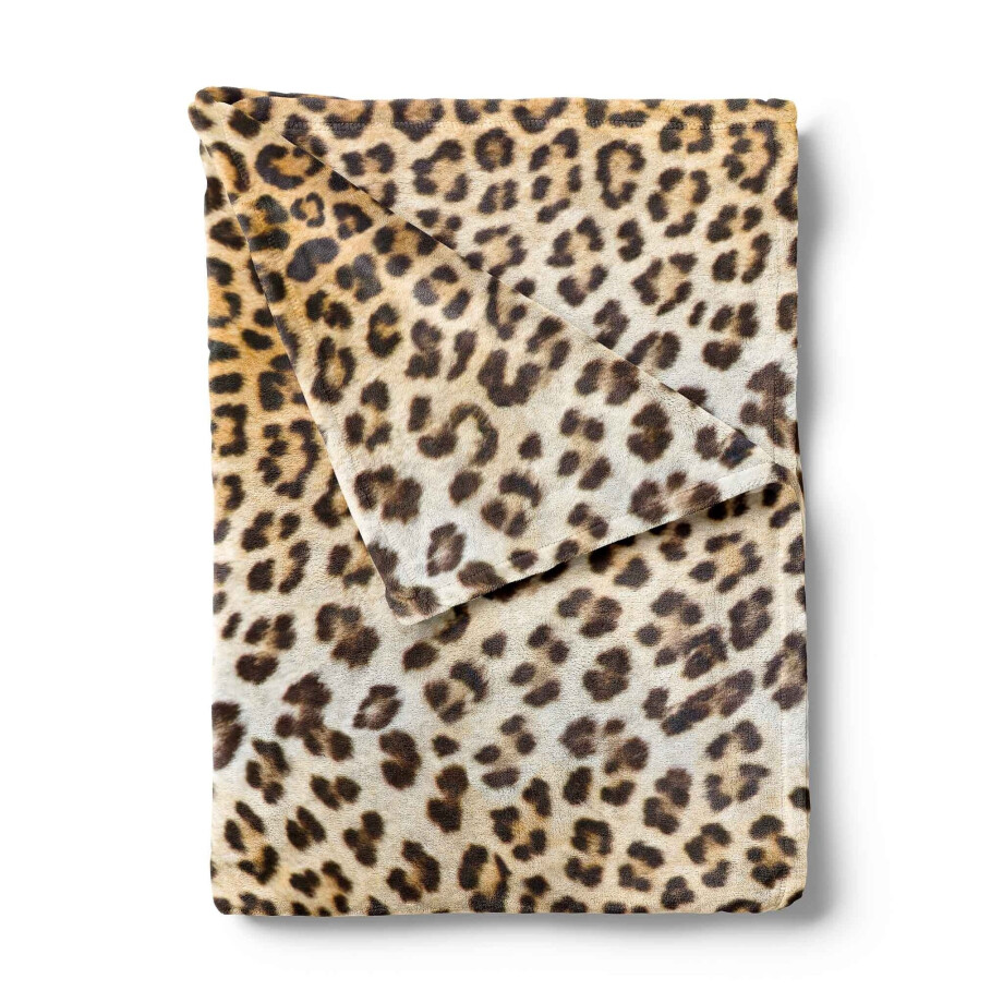 Plaid - Leopard - Dekbed-Discounter.nl afbeelding 1
