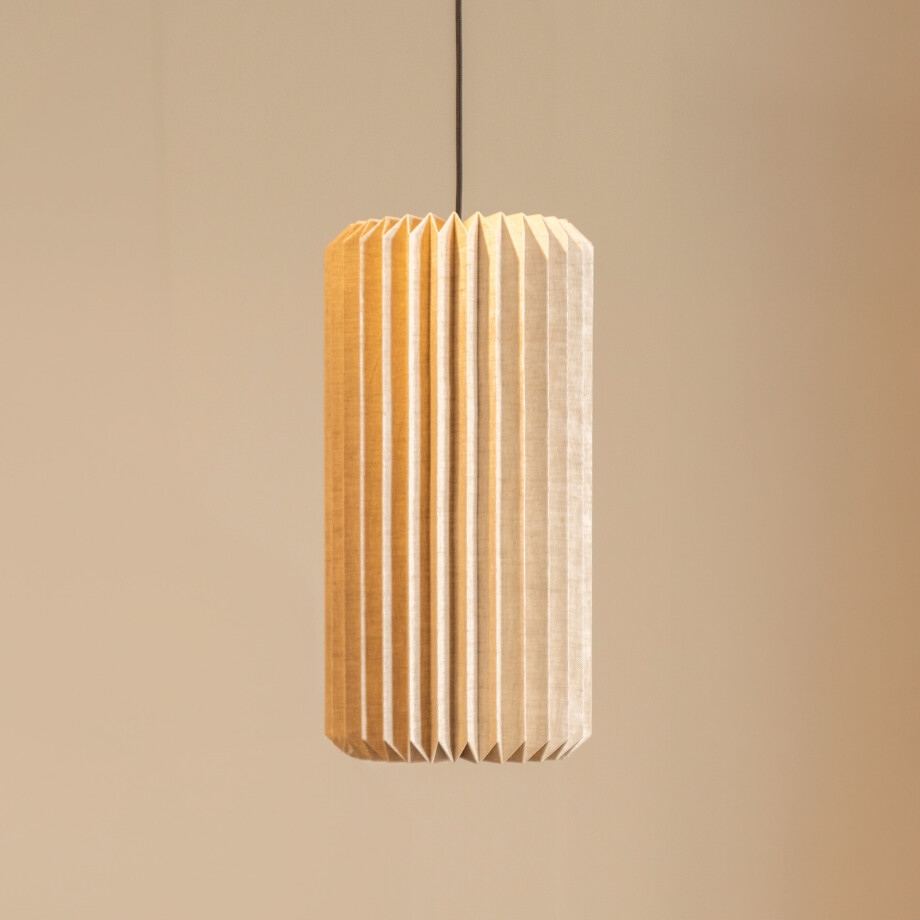 By-Boo Hanglamp 'Zuki' Linnen, 26cm afbeelding 1