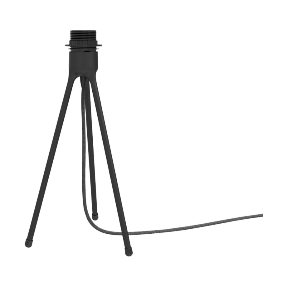 Tripod table - tafellamp standaard black - Ø 19 x 36 cm Tripod table - tafellamp standaard black - Ø 19 x 36 cm afbeelding 1