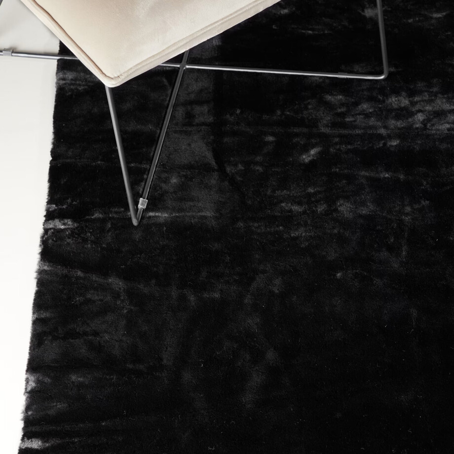 Nohr Vloerkleed 'Kitrina' 160 x 230cm, kleur Zwart afbeelding 1