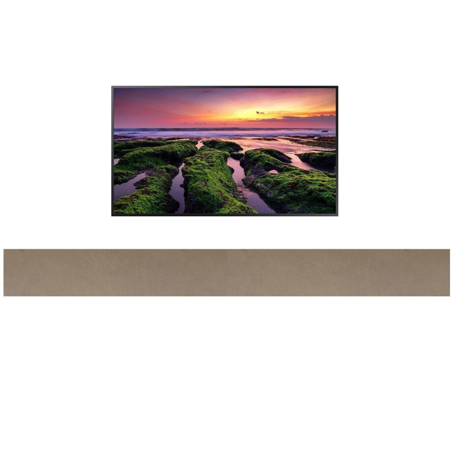 Zwevend Tv-meubel Tesla 276 cm breed klei Zwevend Tv-meubel Tesla 276 cm breed klei afbeelding 1