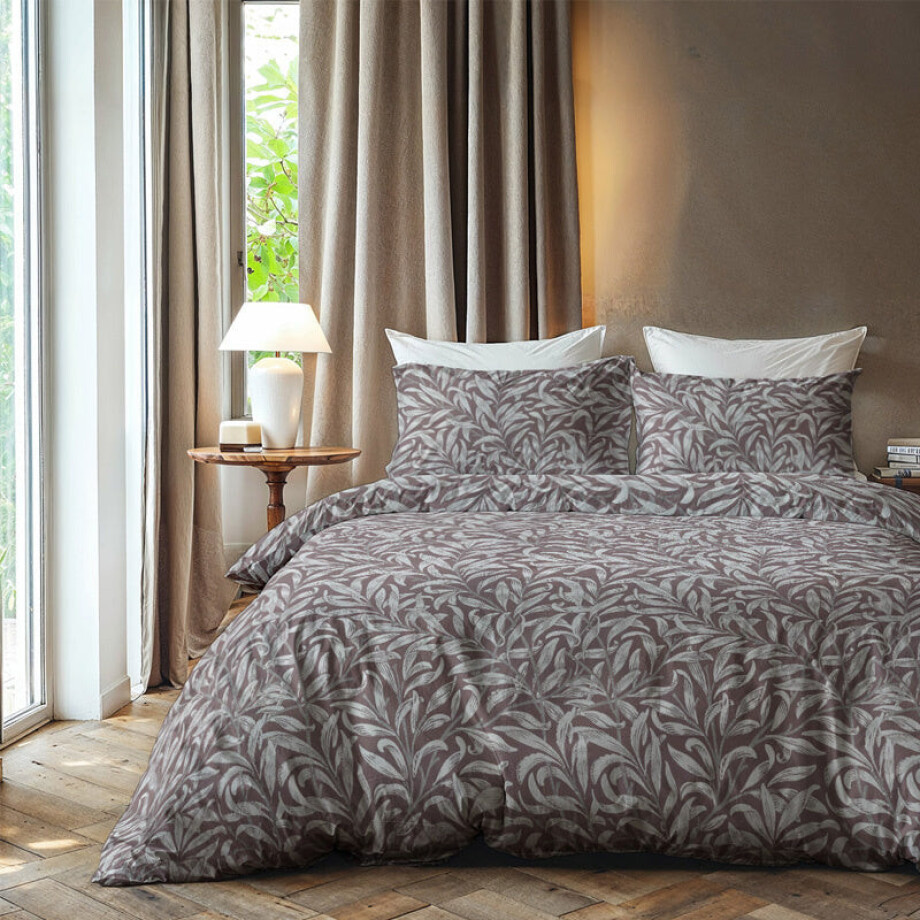 Dekbedovertrek Classic Foliage - Lits-Jumeaux (240x220 Cm) - Paars Microvezel - Natuur - Zydante - Dekbed-Discounter.nl Dekbedovertrek Classic Foliage - Lits-Jumeaux (240x220 Cm) - Paars Microvezel - Natuur - Zydante - Dekbed-Discounter.nl afbeelding 1