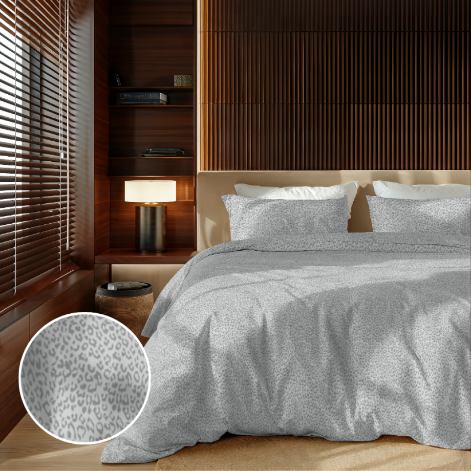 Dekbedovertrek Embossed Panther Effen 240x200 Cm Grijs Zydante - Dekbed-Discounter.nl Dekbedovertrek Embossed Panther Effen 240x200 Cm Grijs Zydante - Dekbed-Discounter.nl afbeelding 1