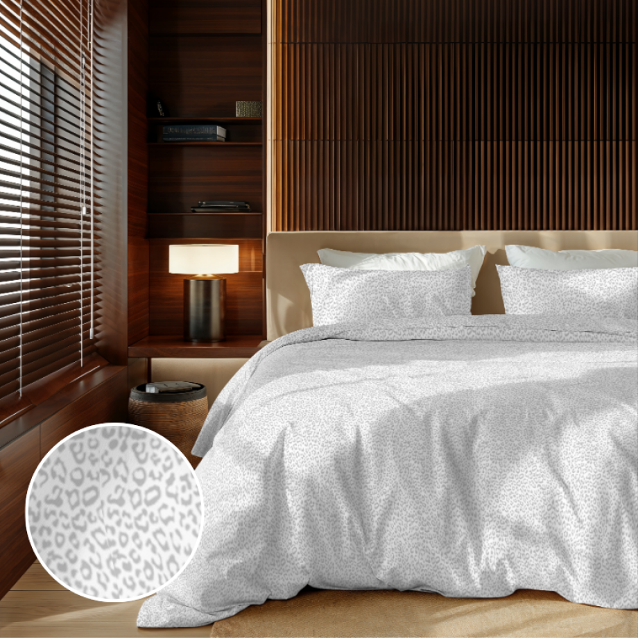 Dekbedovertrek Embossed Panther Effen 240x200 Cm Wit Zydante - Dekbed-Discounter.nl Dekbedovertrek Embossed Panther Effen 240x200 Cm Wit Zydante - Dekbed-Discounter.nl afbeelding 1