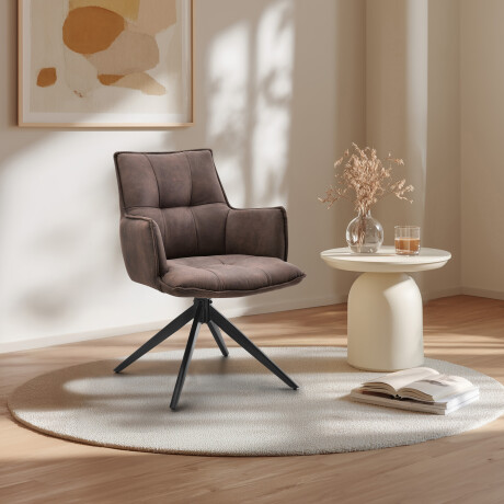 Tavaro - Eetkamerstoel Bruin afbeelding2 - 1