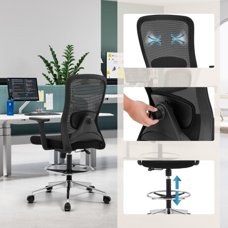 Top Work 44 - Werkstoel Zwart afbeelding2 - 1