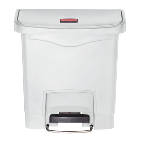 Rubbermaid Pedaalemmer Slim Jim 15 L wit afbeelding2 - 1