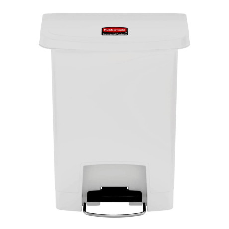 Rubbermaid Pedaalemmer Slim Jim 30 L wit afbeelding2 - 1