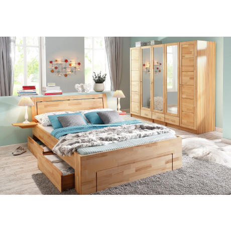 Home affaire Massief houten ledikant SABRINA Bed met bergruimte met hoge stabiliteit, inclusief laden afbeelding2 - 1