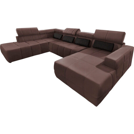 DOMO collection Zithoek Brandon veel bekledingssoorten, ook in cord en leer, incl. nierenkussen afbeelding2 - 1
