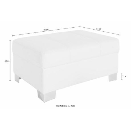 INOSIGN Hocker Turah met modern quilting past bij de serie, b/d/h: 85/61/40 cm, ook in leer afbeelding2 - 1