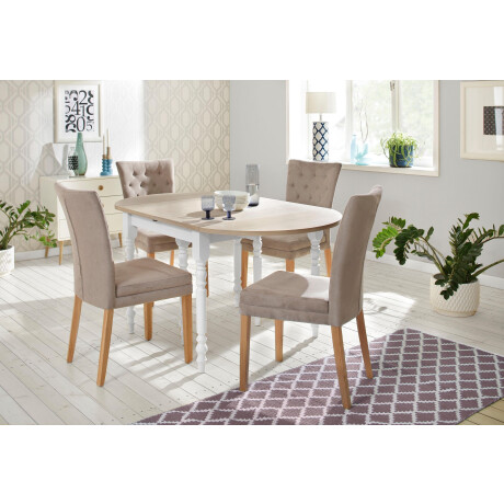 Home affaire Eetkamerstoel Colorado BESTSELLER Polsterstoel Poten in eiken of noten. In set van 2, 4 of 6 afbeelding2 - 1