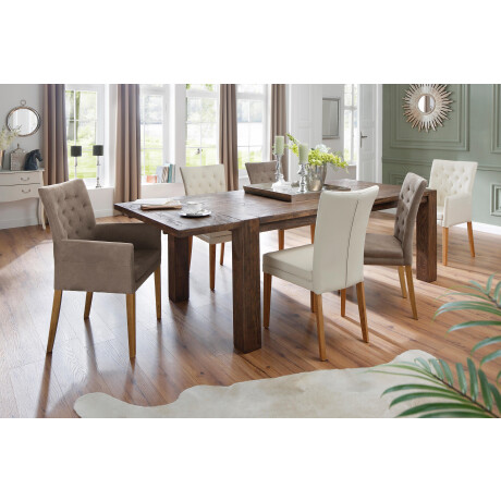 Home affaire Eetkamerstoel Colorado BESTSELLER Polsterstoel Poten in eiken of noten. In set van 2, 4 of 6 afbeelding2 - 1