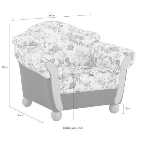 Home affaire Fauteuil Milano, lounge fauteuil (set) afbeelding2 - 1