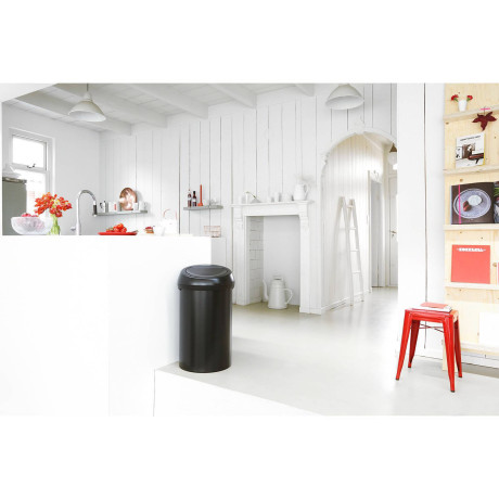 Brabantia Touch Bin prullenbak - 60 l - Matt Black afbeelding2 - 1