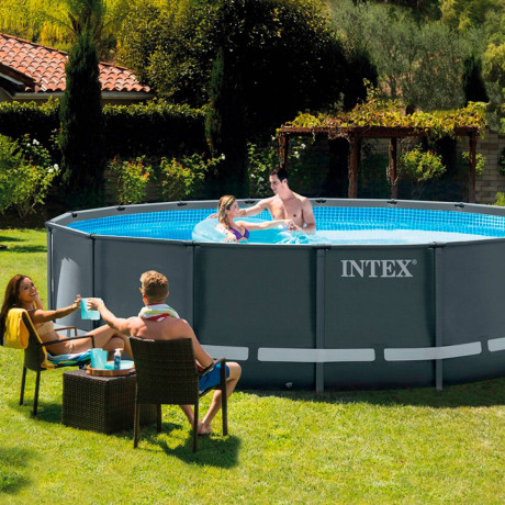 Intex Ultra XTR frame zwembad (Ø488x122 cm) met zandfilterpomp afbeelding2 - 1