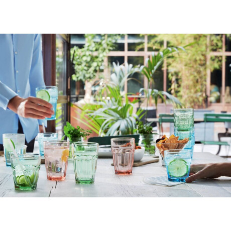 Bormioli Rocco Waterglazen Rock Bar - Blauw - 270 ml - 6 stuks afbeelding2 - 1