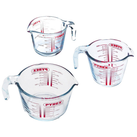 Pyrex Maatbeker - met deksel - Classic Prepware Hittebestendig Glas 1 Liter afbeelding2 - 1