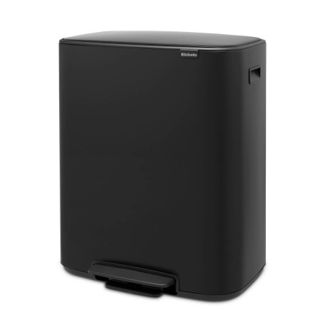 Brabantia Bo prullenbak - 2 x 30 l - Matt Black afbeelding2 - 1