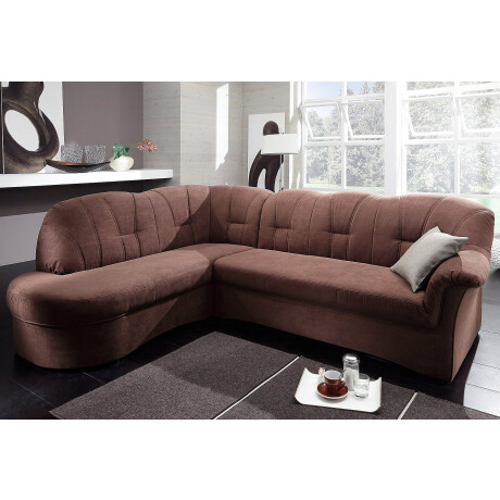 DOMO collection Hoekbank Papenburg, tijdloze rugsteppingen, elegante armleuning, L-vorm afbeelding2 - 1