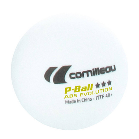 Cornilleau tafeltennisballen P-ball *** wit 3 st. Tafeltennisballen P-ball *** 3 stuks (wit) afbeelding2 - 1