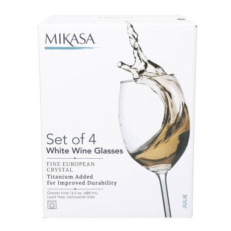 Mikasa wijnglas (wit) (468 ml) (set van 4) afbeelding2 - 1