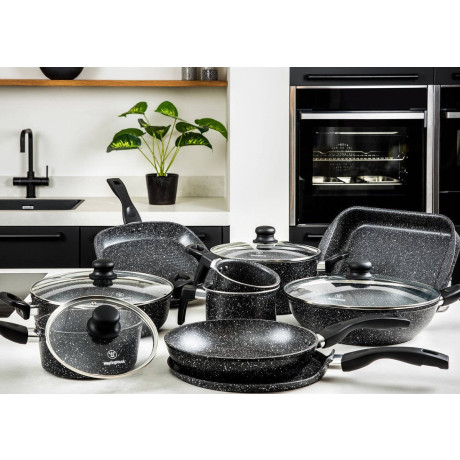 Westinghouse Ovenschaal / Braadslede Set Black Marble - ø 25 + 30 + 35 cm afbeelding2 - 1