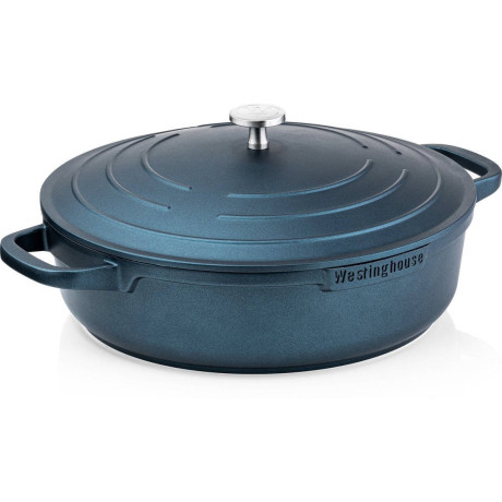 Westinghouse Pannenset Performance (Braadpan + Hapjespan) ø 28 cm - Blauw - Inductie en alle andere warmtebronnen afbeelding2 - 1