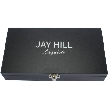 Jay Hill Steakmessen Laguiole - Zwart - 6 Stuks afbeelding2 - 1