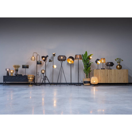 BePureHome Blackout Vloerlamp - Metaal - Zwart - 160x30x43 afbeelding2 - 1