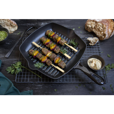 BK Grillpan Bourgogne - Jet Black - 26 x 26 cm - zonder anti-aanbaklaag afbeelding2 - 1