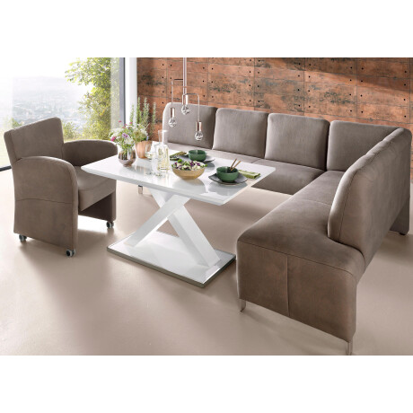 exxpo - sofa fashion Fauteuil Intenso, loungesessel, modern, keuze uit leer of textiel hoge bodemvrijheid, vrij in de ruimte te plaatsen, hoog zitcomfort afbeelding2 - 1