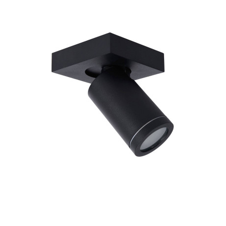 Lucide TAYLOR - Plafondspot Badkamer - LED Dim to warm - GU10 - 1x5W 2200K/3000K - IP44 - Zwart afbeelding2 - 1