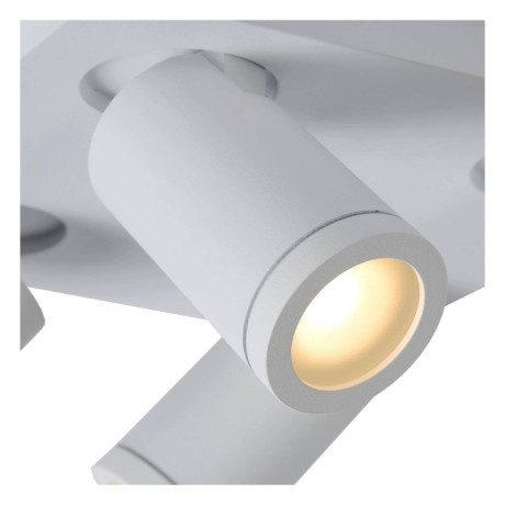 Lucide TAYLOR - Plafondspot Badkamer - LED Dim to warm - GU10 - 4x5W 2200K/3000K - IP44 - Wit afbeelding2 - 1