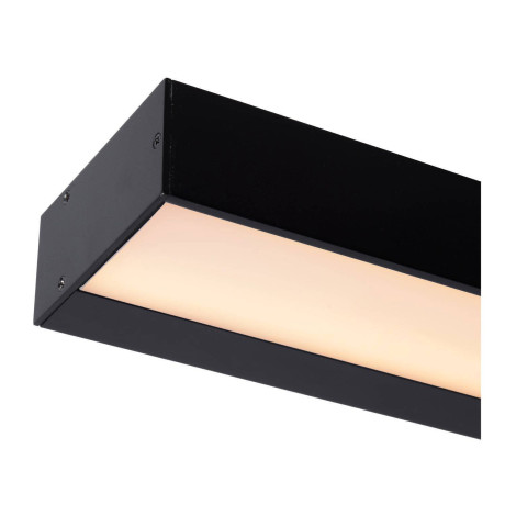 Lucide ALEXA - Wandlamp Badkamer - LED - 1x8W 3000K - IP44 - Zwart afbeelding2 - 1