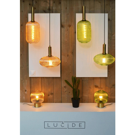 Lucide MALOTO - Hanglamp - Ø 20 cm - 1xE27 - Groen afbeelding2 - 1