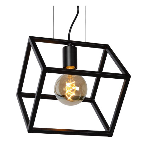 Lucide FABIAN - Hanglamp - 1xE27 - Zwart afbeelding2 - 1