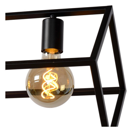 Lucide FABIAN - Hanglamp - 4xE27 - Zwart afbeelding2 - 1