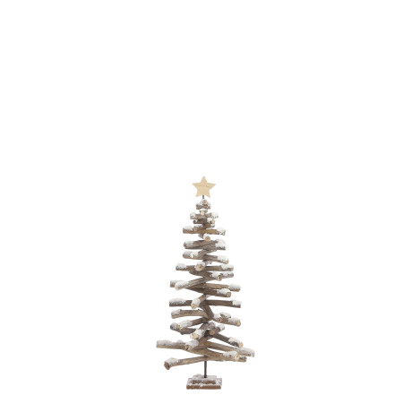 House of Seasons kerstdecoratie boom wit (h60xd36cm) afbeelding2 - 1