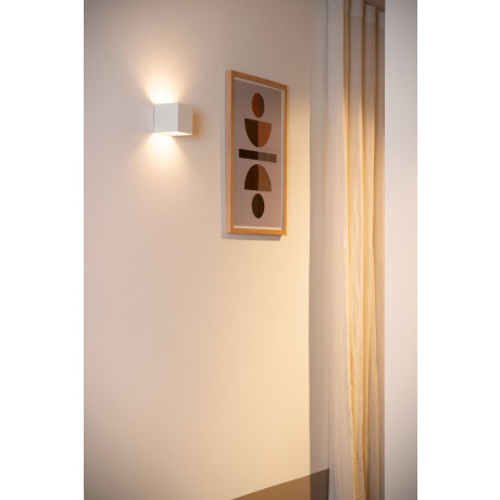 Lucide VERTIGO - Oplaadbare Wandlamp Binnen/Buiten - Accu/Batterij - LED Dimb. - 1x6W 2700K - IP54 - Beweging & dag/nacht sensor - Wit afbeelding2 - 1