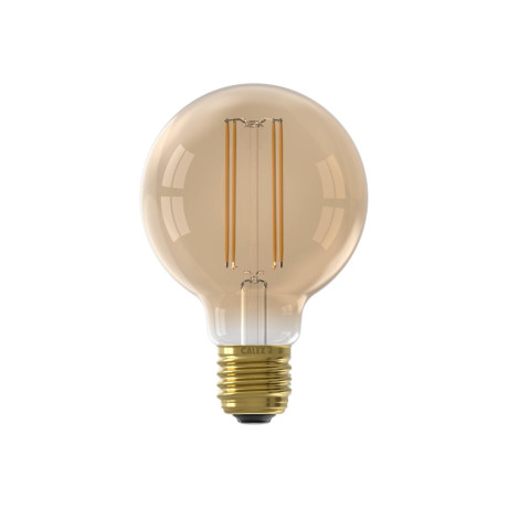 Calex Calex Filament LED Lamp - E27 - Goud - G80 - Dimbaar afbeelding2 - 1