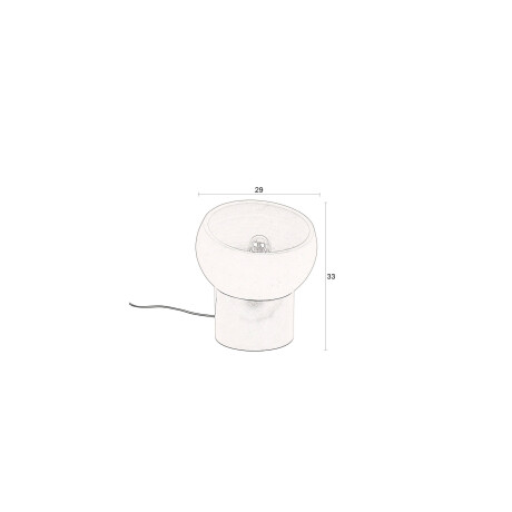 Dutchbone Zahra tafellamp S Terracotta afbeelding2 - 1