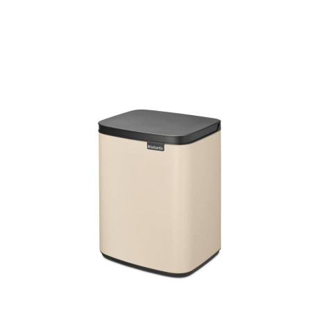 Brabantia Bo afvalemmer 7L met kunststof binnenemmer - Soft Beige afbeelding2 - 1