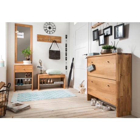 Home affaire Kast met laden en deuren Dura kast schoenenkast van fsc-gecertificeerd massief hout, breedte 82 cm afbeelding2 - 1